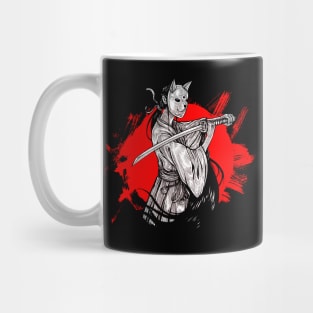 Kitsune masked girl Mug